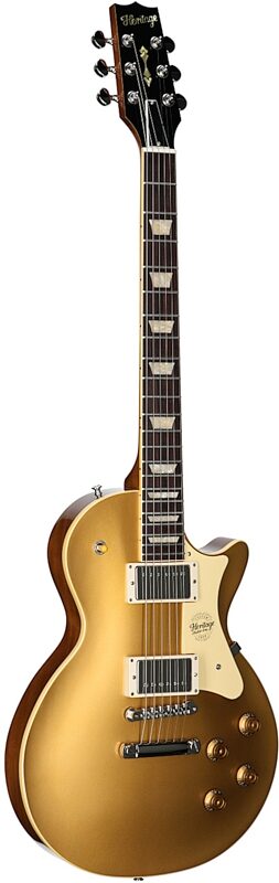 open zoom image for Heritage Custom Core H-150 Plain Top Electric Guitar (with Case), Gold Top, Serial Number HC1250455, Body Left Front