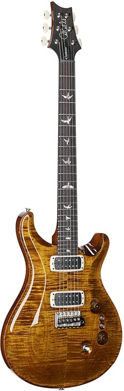 open zoom image for PRS Paul Reed Smith Custom 24-08 Pattern Regular Electric Guitar (with Case), Black Gold, Serial Number 0407677, Body Left Front