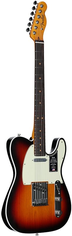 open zoom image for Fender American Ultra Luxe Vintage '60s Telecaster Custom Electric Guitar, Rosewood Fingerboard (with Case), 3-Color Sunburst, Serial Number US25009621, Body Left Front