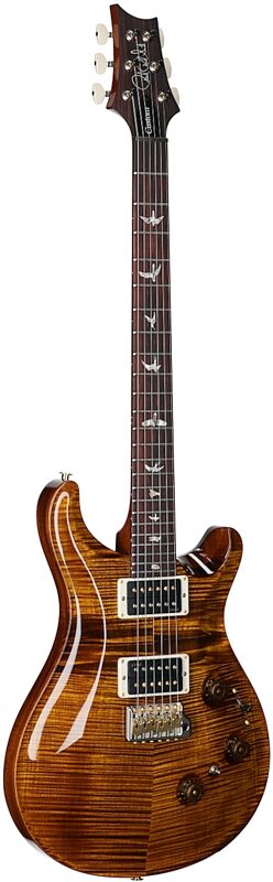 open zoom image for PRS Paul Reed Smith Custom 24 Piezo 10-Top Electric Guitar (with Case), Black Gold, Serial Number 0411531, Body Left Front