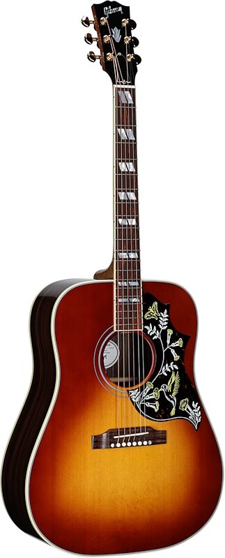 open zoom image for Gibson Hummingbird Standard Rosewood Acoustic-Electric Guitar (with Case), Rosewood Burst, Serial Number 20985040, Body Left Front