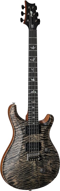 open zoom image for PRS Paul Reed Smith 40th Anniversary Custom 24 Satin Limited Edition Electric Guitar, Charcoal, Serial Number 0415060, Body Left Front