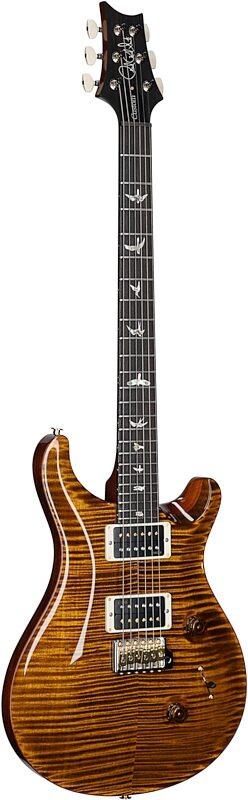 open zoom image for PRS Paul Reed Smith Custom 24 10-Top Electric Guitar with Case, Black Gold, Serial Number 0407459, Body Left Front