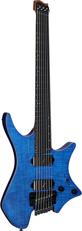 open zoom image for Strandberg Boden Prog NX 7 Electric Guitar, 7-String (with Gig Bag), Deep Blue, Serial Number C2509244, Body Left Front