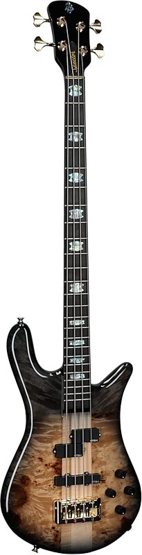 open zoom image for Spector Euro 4 Custom Electric Bass (with Gig Bag), Natural Black Burst, Serial Number ]C121NB23276, Body Left Front