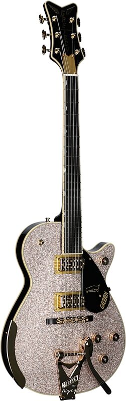 open zoom image for Gretsch Limited Edition Champagne Sparkle Penguin Electric Guitar (with Case), New, Serial Number JT25072372, Body Left Front