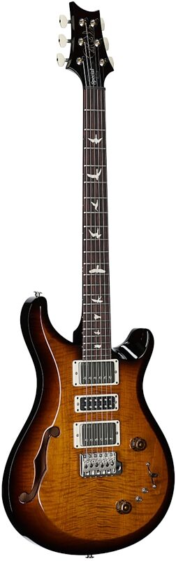 open zoom image for PRS Paul Reed Smith S2 Special Semi-Hollow Electric Guitar (with Gig Bag), Black Amber, Serial Number S2081918, Body Left Front