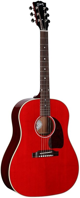 open zoom image for Gibson J-45 Standard Acoustic-Electric Guitar (with Case), Cherry, Serial Number 21775110, Body Left Front
