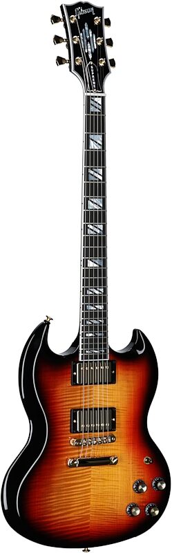 open zoom image for Gibson SG Supreme Electric Guitar (with Case), Fireburst, Serial Number 218850201, Body Left Front
