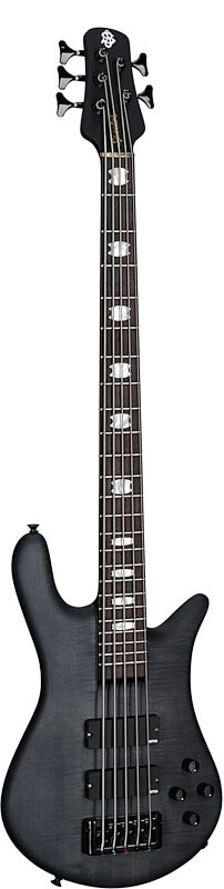open zoom image for Spector Euro5 LX Electric Bass, 5-String (with Gig Bag), Black Stain Matte, Serial Number ]C121NB23054, Body Left Front