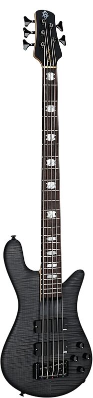 open zoom image for Spector Euro 5 LX Bass Guitar (with Gig Bag), Black Satin Matte, Serial Number ]C121NB22103, Body Left Front