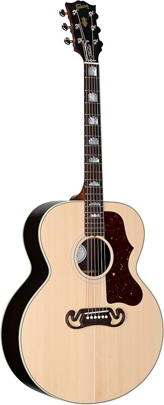 open zoom image for Gibson SJ-200 Studio Rosewood Jumbo Acoustic-Electric Guitar (with Case), Satin Natural, Serial Number 22475063, Body Left Front