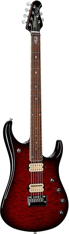 open zoom image for Ernie Ball Music Man JP15 Baritone BFR Electric Guitar (with Case), Cherry Creamsicle, Serial Number D01404, Body Left Front
