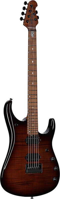 open zoom image for Ernie Ball Music Man John Petrucci JP15 Electric Guitar (with Case), Amber Waves Flame, Maple Fretboard, Serial Number H09044, Body Left Front
