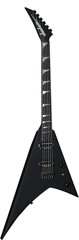 open zoom image for Jackson American Series Rhoads RR24 HT Electric Guitar, Ebony Fingerboard (with Case), Satin Black, Serial Number JAS2550824, Body Left Front