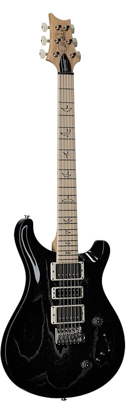 open zoom image for PRS Paul Reed Smith Swamp Ash Special Maple Electric Guitar (with Gig Bag), Black Doghair, Serial Number 0411822, Body Left Front