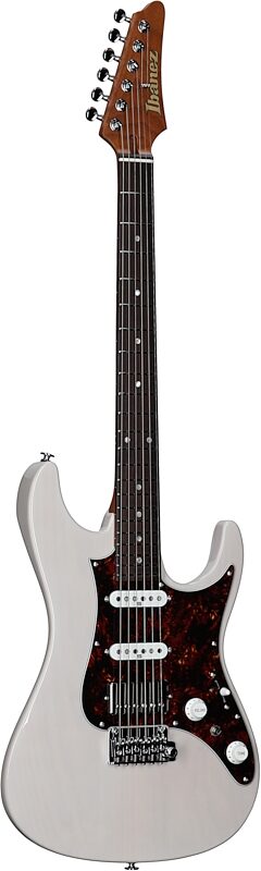 open zoom image for Ibanez AZ2204N Prestige Electric Guitar (with Case), Antique White Blonde, Serial Number 210002F2533083, Body Left Front