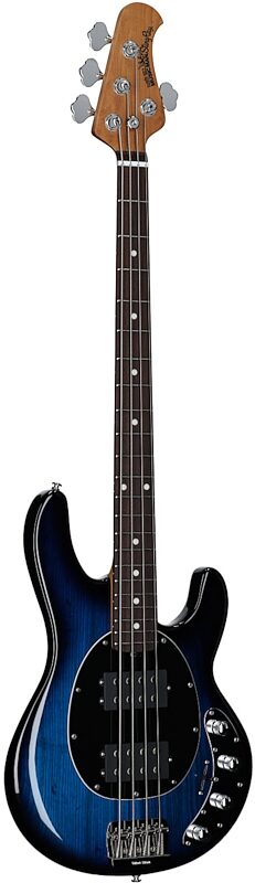 open zoom image for Ernie Ball Music Man StingRay Special HH Electric Bass (with Case), Pacific Blue Burst, Rosewood Fretboard, Serial Number K11531, Body Left Front
