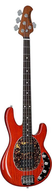 open zoom image for Ernie Ball Music Man StingRay Special HH Electric Bass (with Case), Translucent Orange, Rosewood Fretboard, Serial Number K10317, Body Left Front