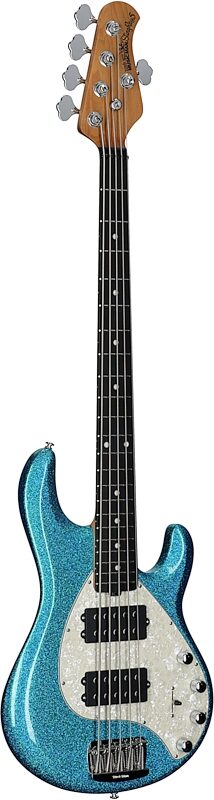 open zoom image for Ernie Ball Music Man StingRay 5 Special HH Electric Bass (with Case), Anomalous Green, Ebony Fretboard, Serial Number K10348, Body Left Front