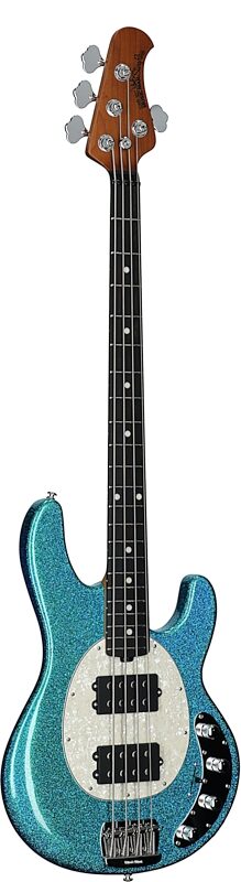 open zoom image for Ernie Ball Music Man StingRay Special HH Electric Bass (with Case), Anomalous Green, Ebony Fretboard, Serial Number K11696, Body Left Front