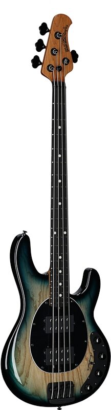 open zoom image for Ernie Ball Music Man StingRay Special HH Electric Bass (with Case), Mean Blue Burst, Ebony Fretboard, Serial Number K11277, Body Left Front