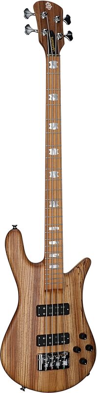 open zoom image for Spector Euro 4 RST Electric Bass (with Gig Bag), Zebrawood, Serial Number 211NB23742, Body Left Front