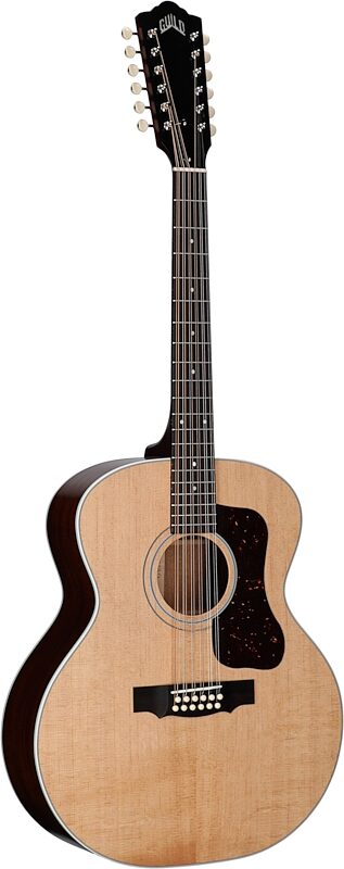 open zoom image for Guild F-412 Standard Acoustic Guitar, 12-String (with Case), Natural, Serial Number US251197, Body Left Front