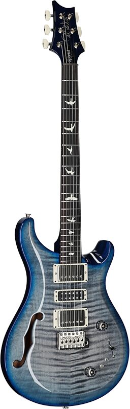open zoom image for PRS Paul Reed Smith S2 Special Semi-Hollow Electric Guitar (with Gig Bag), Faded Gray Black Blue Burst, Serial Number S2085401, Body Left Front