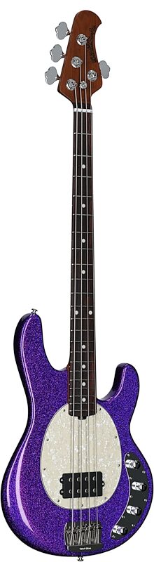 open zoom image for Ernie Ball Music Man StingRay Special Electric Bass (with Case), Violet Sparkle Burst, Rosewood Fretboard, Serial Number K11667, Body Left Front