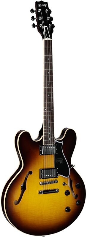 open zoom image for Heritage Standard II Collection H-535 Electric Guitar (with Case), Sunburst, Serial Number 1260460, Body Left Front
