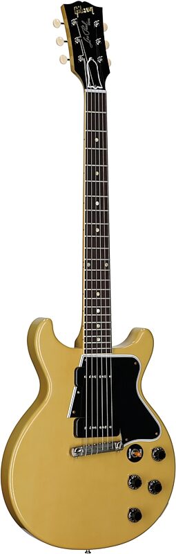 open zoom image for Gibson Custom 1960 Les Paul Special Double Cut Electric Guitar (with Case), TV Yellow, Serial Number 06041, Body Left Front