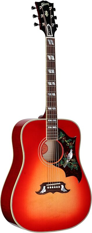 open zoom image for Gibson Dove Original Acoustic-Electric Guitar (with Case), Vintage Cherry, Serial Number 20616131, Body Left Front
