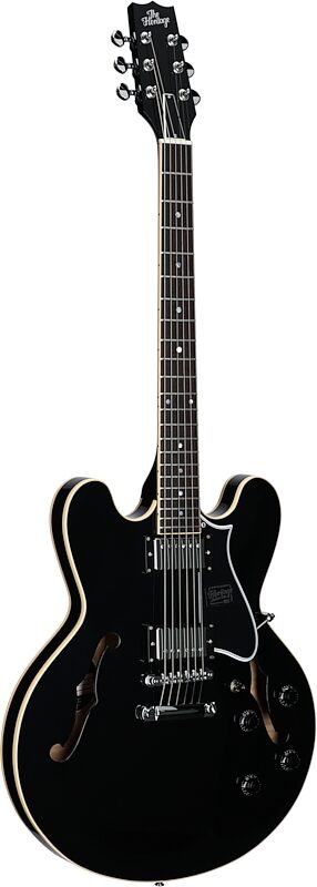 open zoom image for Heritage Standard H-535 Semi-Hollowbody Electric Guitar (with Case), Ebony, Serial Number 1260833, Body Left Front