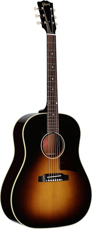 open zoom image for Gibson '50s J-45 Original Acoustic-Electric Guitar (with Case), Vintage Sunburst, Serial Number 20996048, Body Left Front