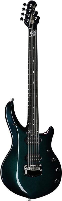 open zoom image for Ernie Ball Music Man Majesty 6 Premium Select Electric Guitar, Mystic Dream, Chrome Hardware, Serial Number M021837, Body Left Front