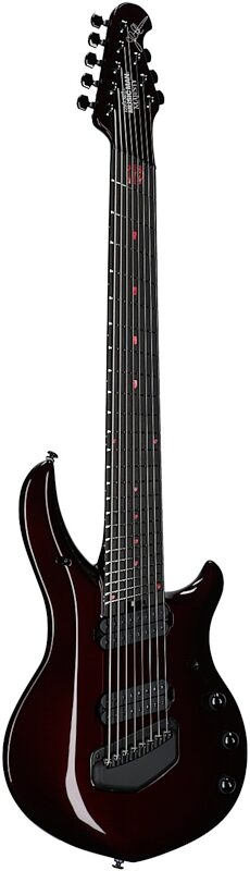 open zoom image for Ernie Ball Music Man Majesty 8 Premium Select Electric Guitar, 8-String, Carnelian Red, Black Hardware, Serial Number M021833, Body Left Front