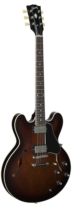 open zoom image for Gibson ES-335 Dot Satin Electric Guitar (with Case), Smokehouse, Serial Number 207760348, Body Left Front
