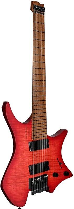 open zoom image for Strandberg Boden Original Series N2.7 Electric Guitar, 7-String, Sunset Coral Burst Satin, Serial Number C2508783, Body Left Front