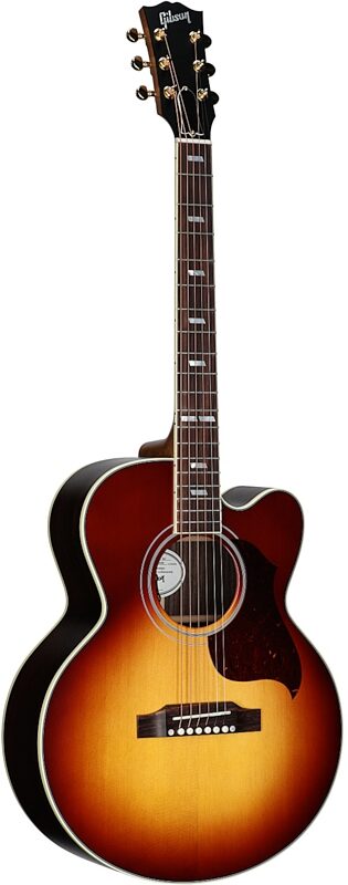 open zoom image for Gibson Parlor Rosewood EC Acoustic-Electric Guitar (with Case), Rosewood Burst, Serial Number 20576024, Body Left Front