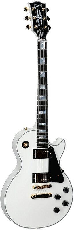 open zoom image for Gibson Les Paul Custom Electric Guitar (with Case), Alpine White, Serial Number CS601004, Body Left Front