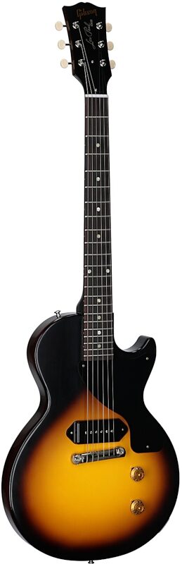open zoom image for Gibson Custom 1957 Les Paul Junior Reissue Electric Guitar (with Case), Vintage Sunburst, Serial Number 76563, Body Left Front