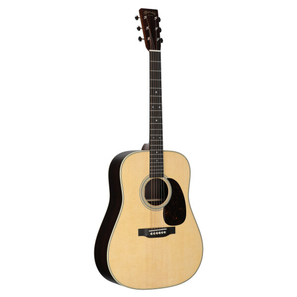 open zoom image for Martin D-28-v2 Satin Acoustic Guitar, Natural, Serial Number M3060032, Body Left Front
