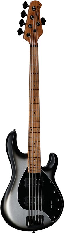 open zoom image for Ernie Ball Music Man StingRay 5 Special HH Electric Bass (with Case), Black Rock, Maple Fretboard, Serial Number K08012, Body Left Front