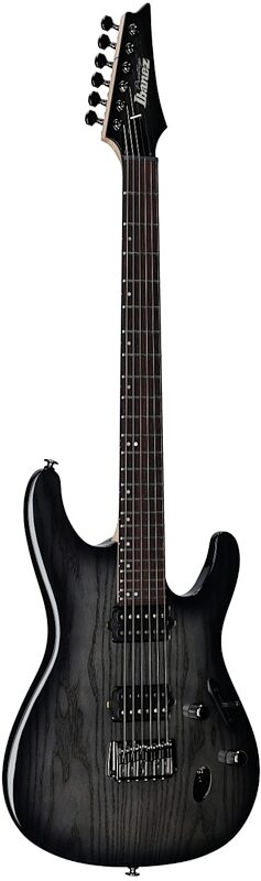 open zoom image for Ibanez S6621AH Prestige Electric Guitar (with Case), Transparent Gray Burst, Serial Number 210001F2601041, Body Left Front
