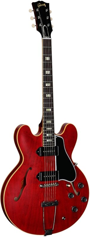 open zoom image for Gibson Custom Shop 1962 ES-330 Reissue Electric Guitar (with Case), Cherry Red, Serial Number 160492, Body Left Front