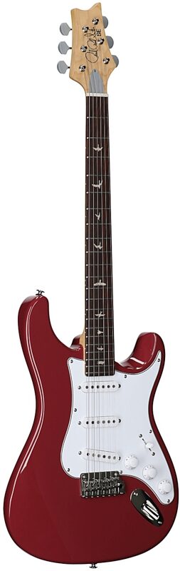 open zoom image for PRS Paul Reed Smith SE Silver Sky Electric Guitar, Rosewood Fretboard (with Gig Bag), Derby Red, Body Left Front