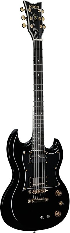 open zoom image for Schecter ZV-H6LLYW66D-S Zacky Vengeance Electric Guitar, Gloss Black, Body Left Front
