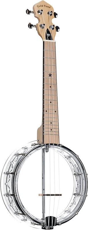 open zoom image for Goldtone Light-up Little Gem Banjo Ukulele (with Gig Bag), Diamond, Open Box (Good), Body Left Front