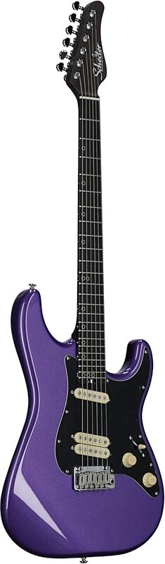 open zoom image for Schecter MV-6 Electric Guitar, with Ebony Fingerboard, Metallic Purple, Open Box (Very Good), Body Left Front